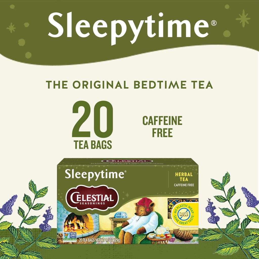 The Celestial Seasonings Sleepy Time tea is great for any bed time routine.