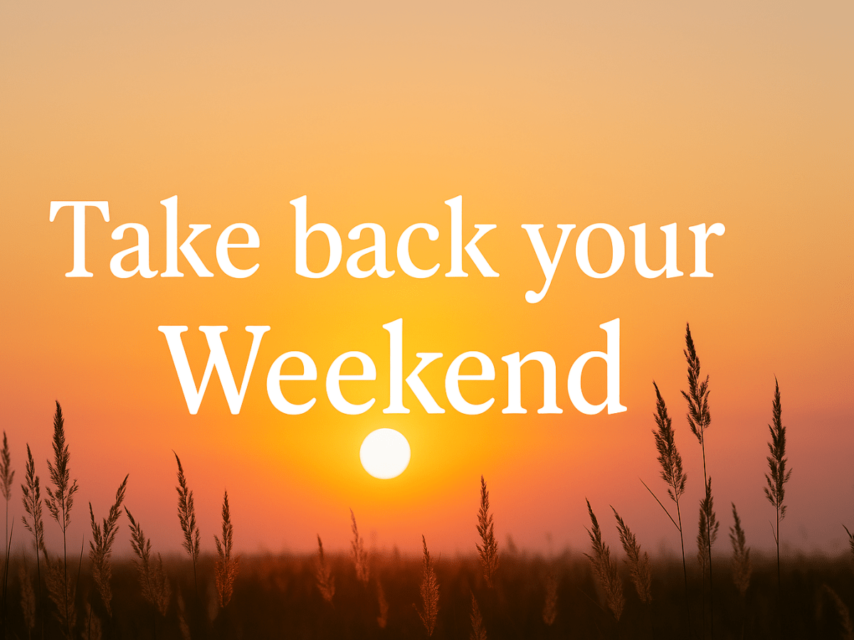 Weekend Wellness: Simple Changes for Better&nbsp;Days