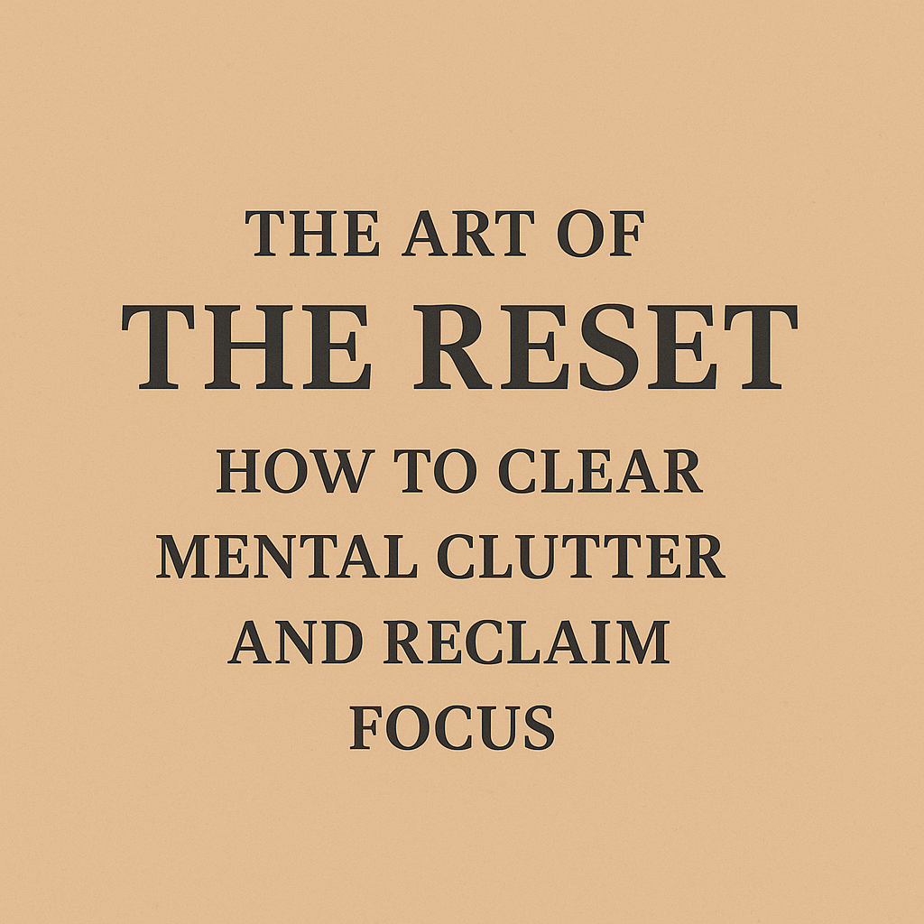 Effective Strategies to Reset Your&nbsp;Mind