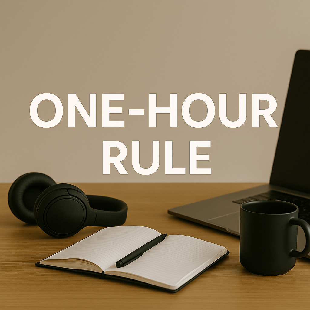 Master Your Time with the One-Hour&nbsp;Rule